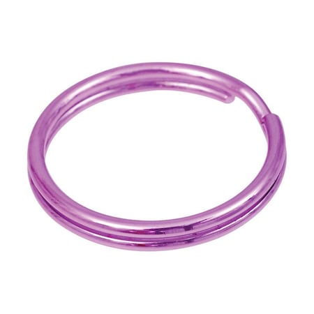 Homecare Products 1 in. Dia. Metal Assorted Color Split & Cable Key Ring, 15PK HO2738234